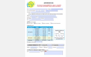 Adhésion 2025/2026